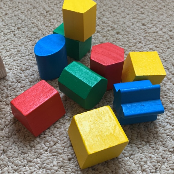 Melissa & Doug Shape Sorting Cube - Classic Wooden Toy With 12 Shapes - Picture 6 of 7